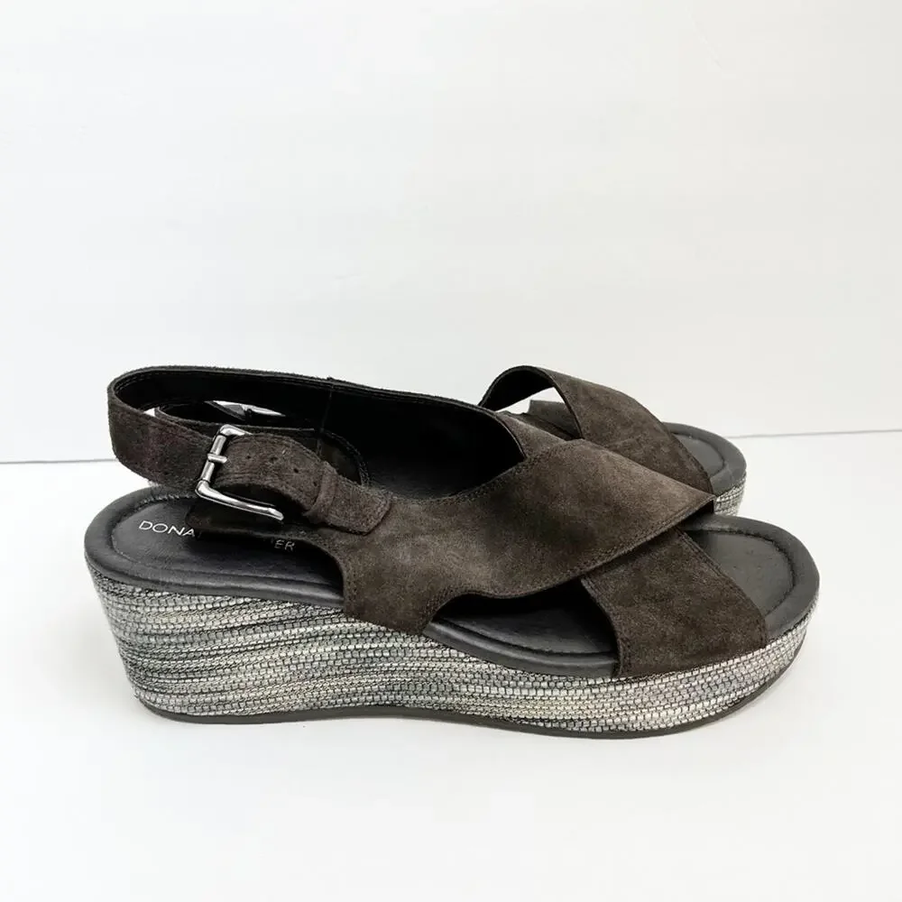 DONALD J PLINER SUEDE SLINGBACK WOMEN SANDALS SIZE 10 NO BOX